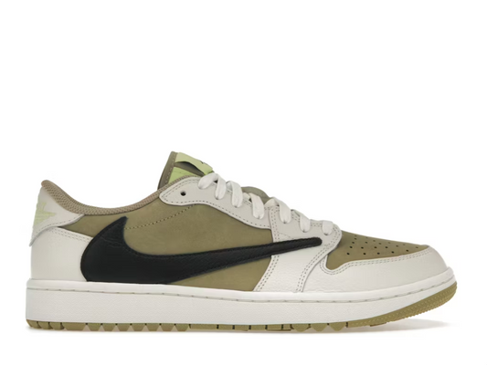 Jordan 1 Retro Low Golf Travis Scott in Neutral Olive Green